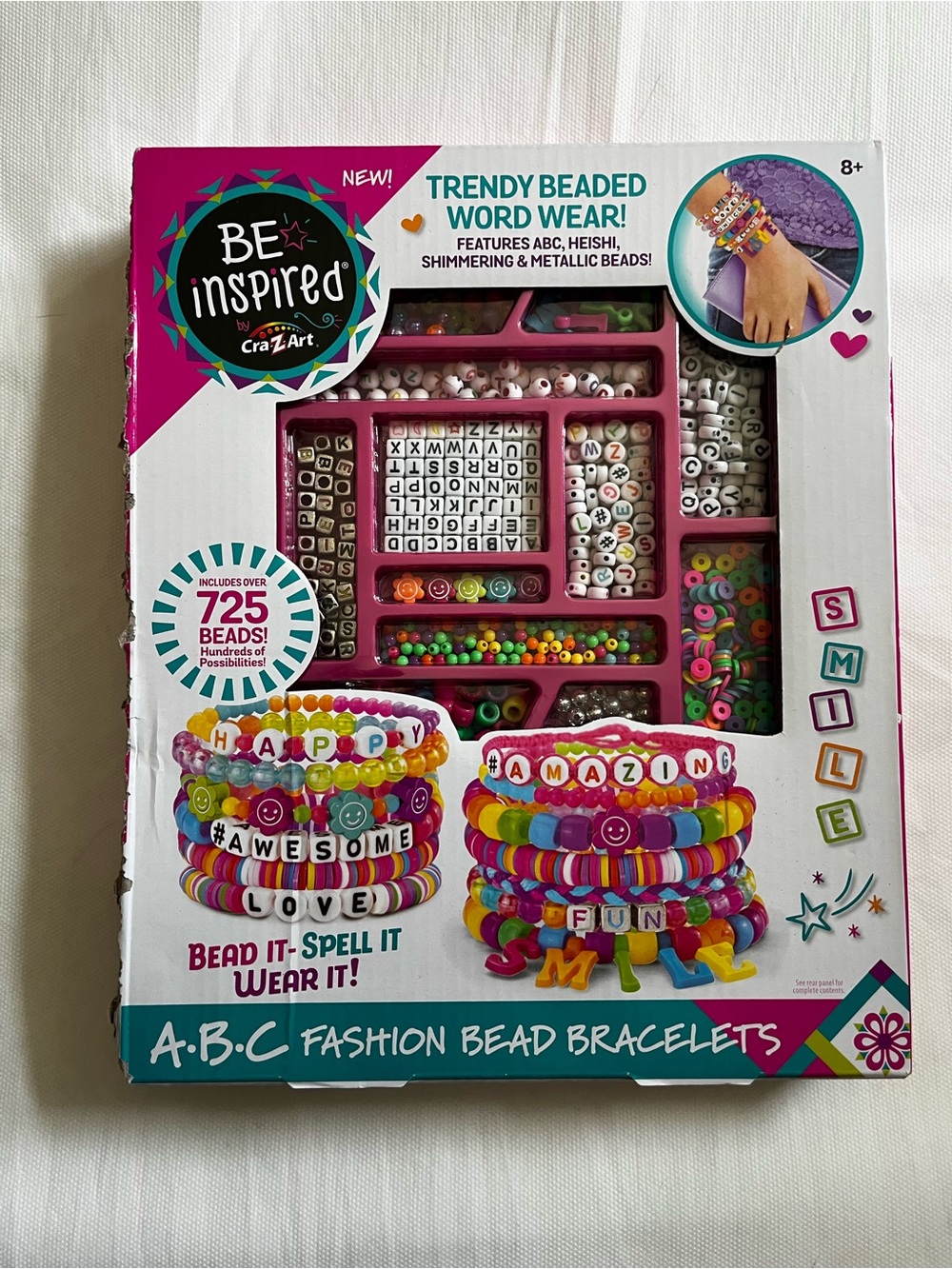 CraZArt be inspired Bright Multicolor Letter & Bead Bracelet Kit